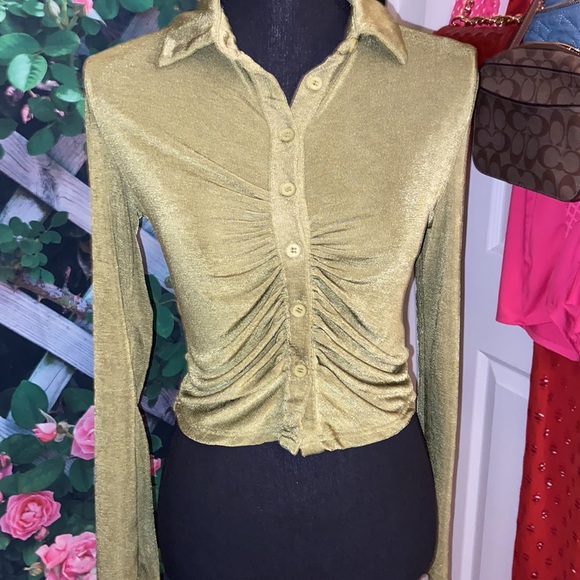 Women’s blouse green - Picture 3 of 4